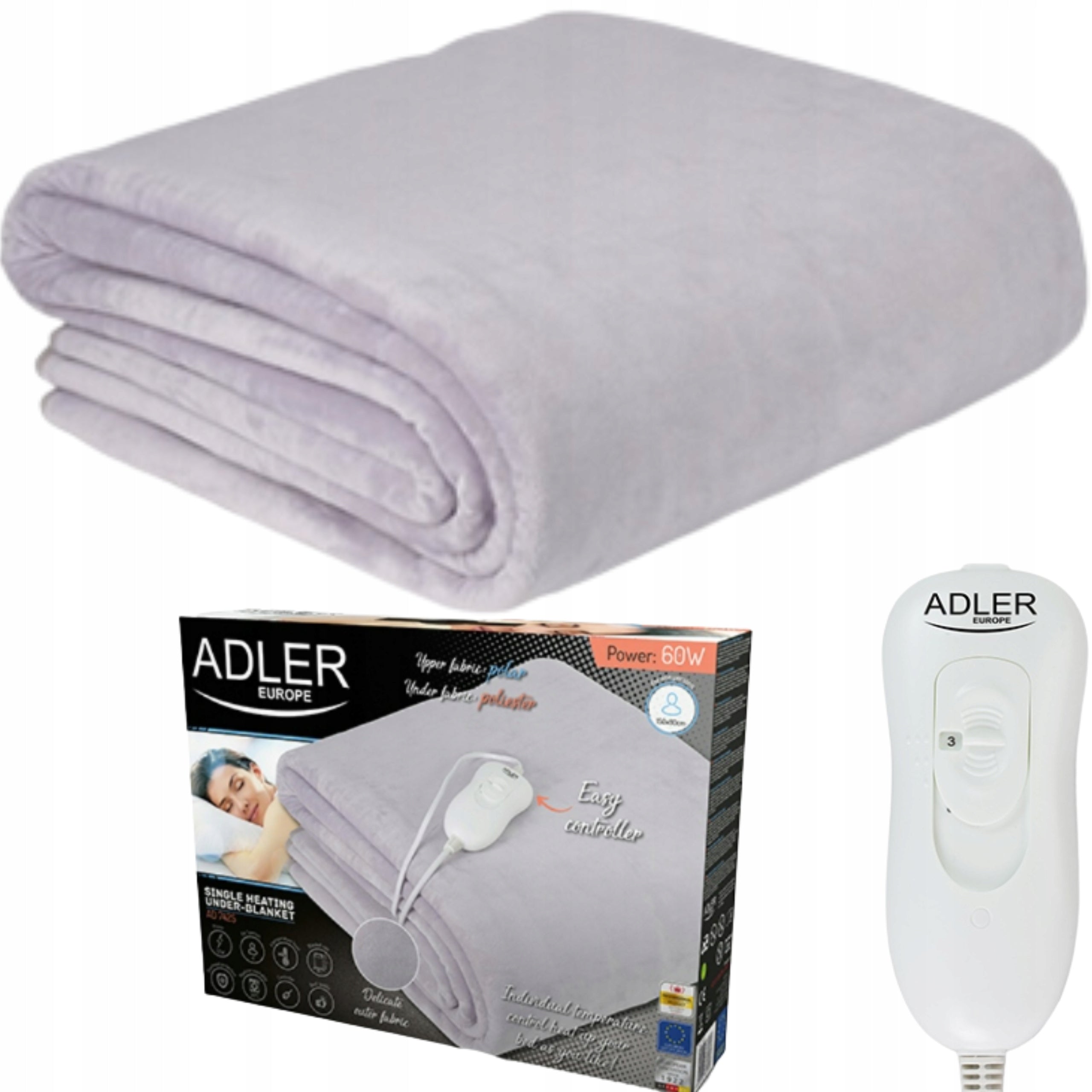 Electric heating blanket for winter evenings +PILOT IMPROVES CIRCULATION 150x80