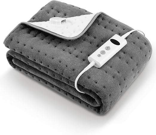 Electric heating mat 150 x 80 cm, grey, with 10 degrees of temperature