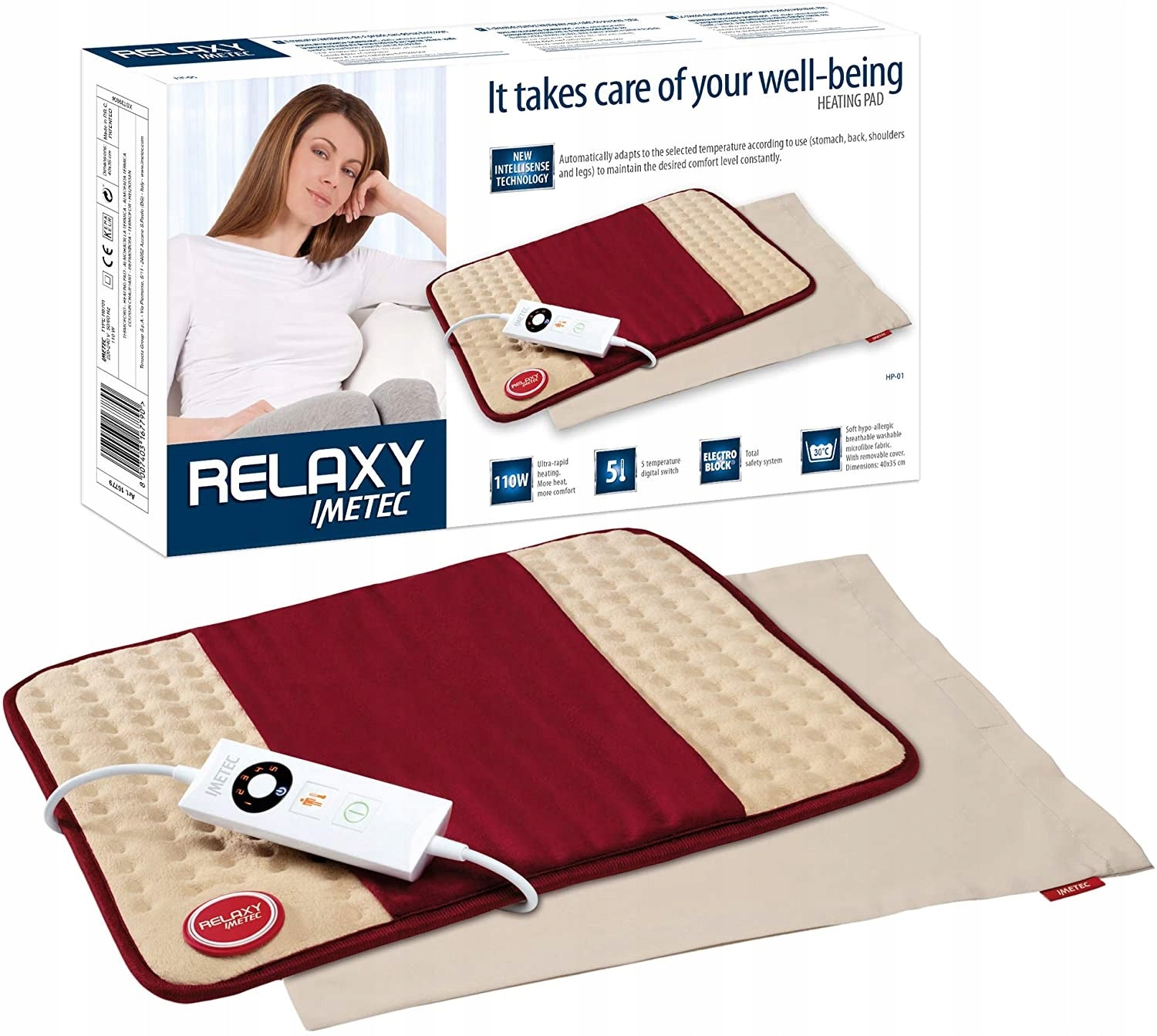 Electric heating mat Imetec Relaxy HP-01 40 x 35 cm