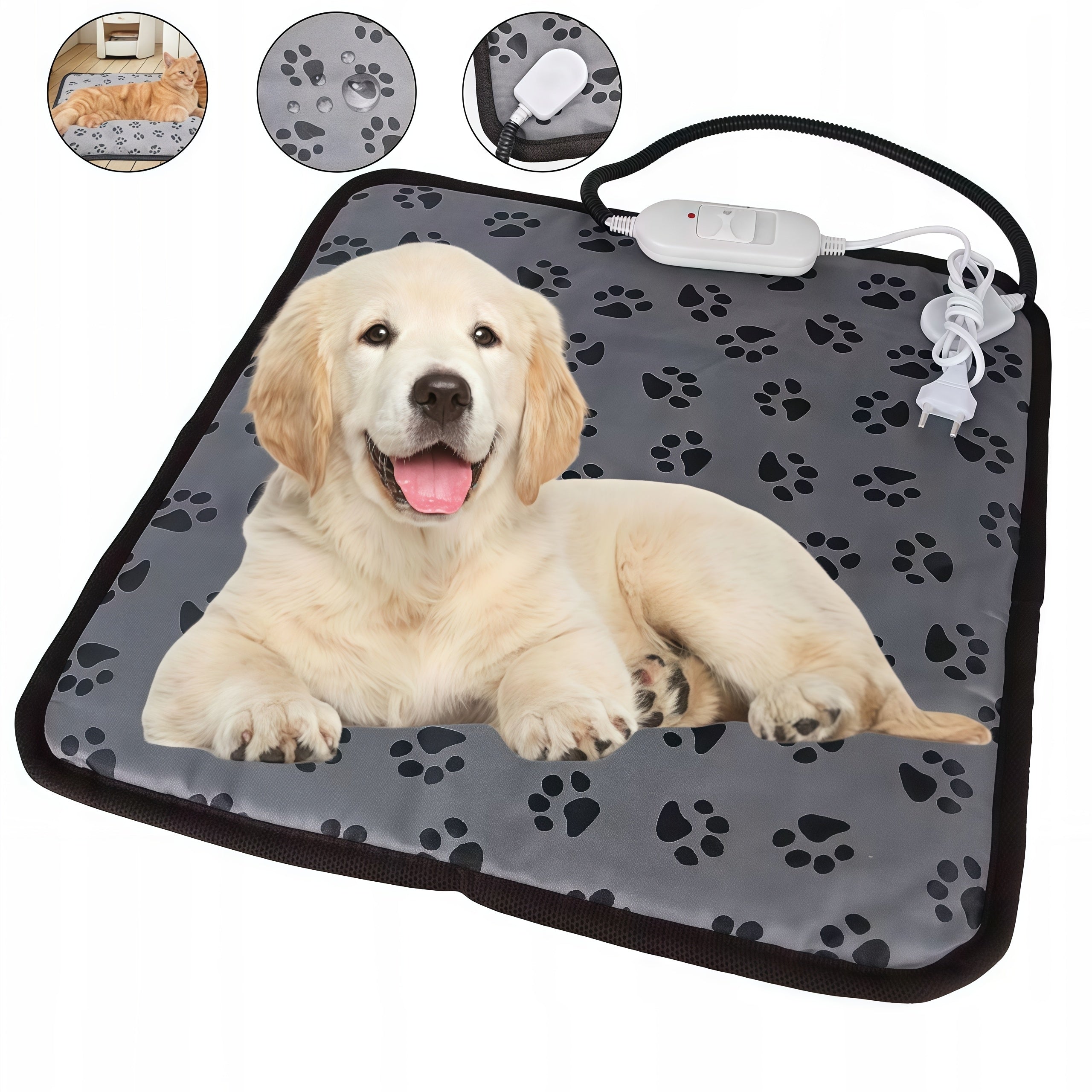 Electric heating mat dog kennel 70×50 waterproof with controller Packaging status original