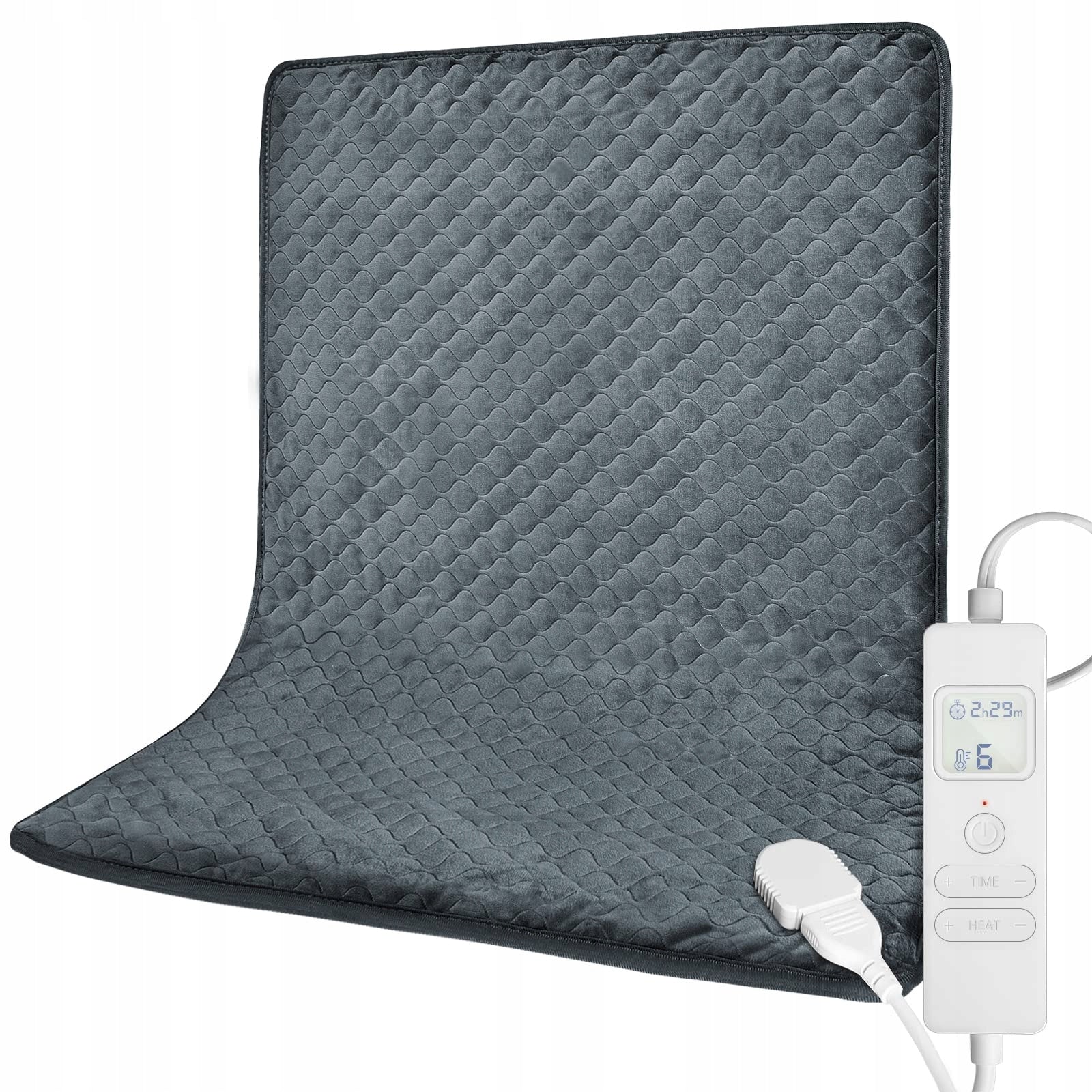 Electric heating mat with temperature control and timer