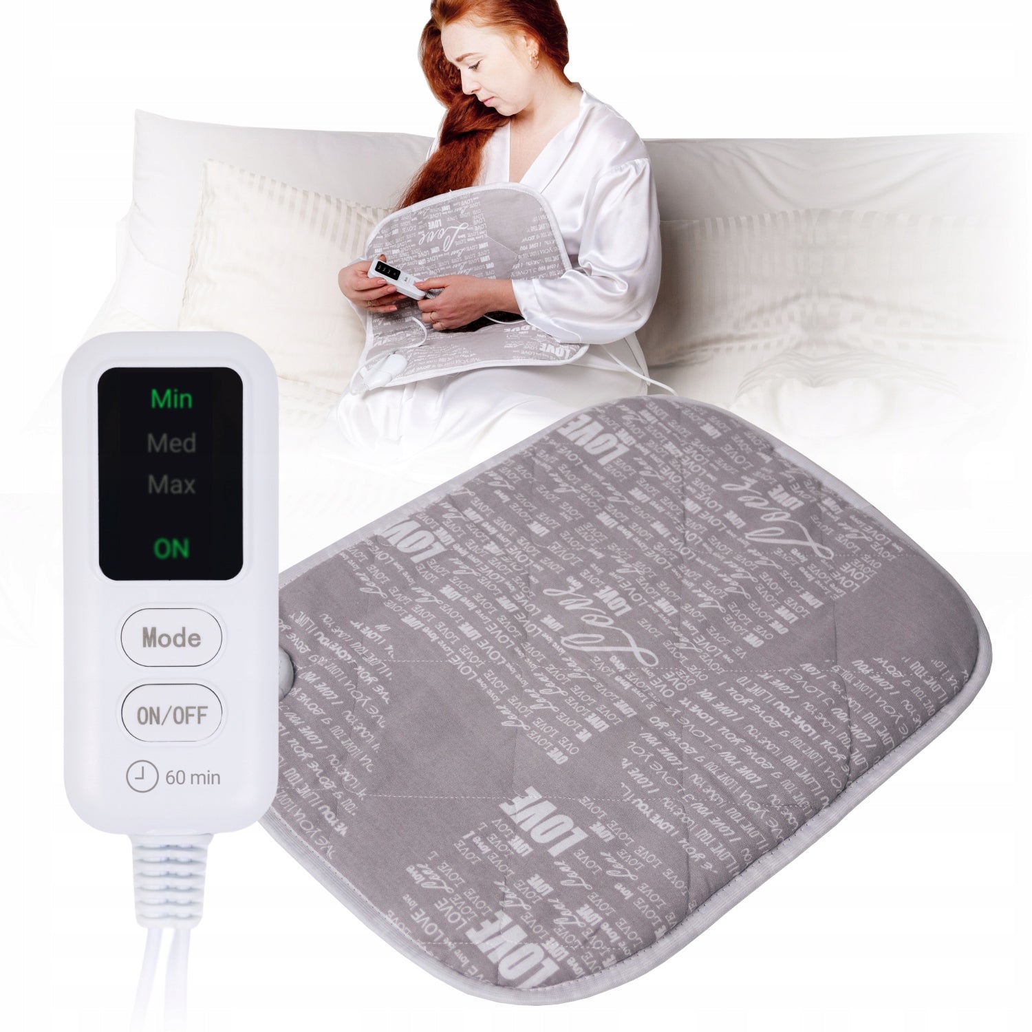 Electric heating pad 40x50 cm thermal mat for neck and back pain