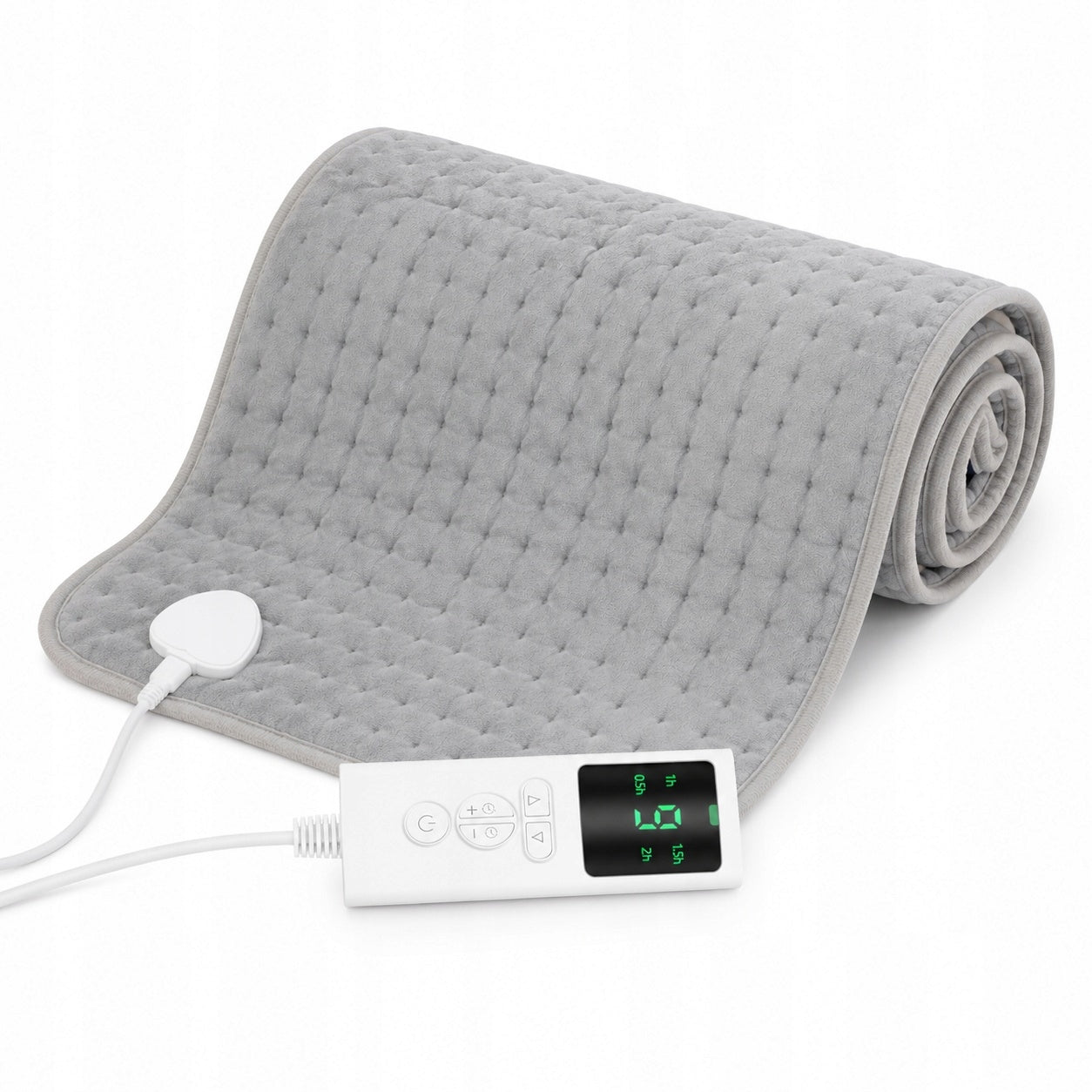 Electric heating pad 60×30cm grey silver multifunctional heating