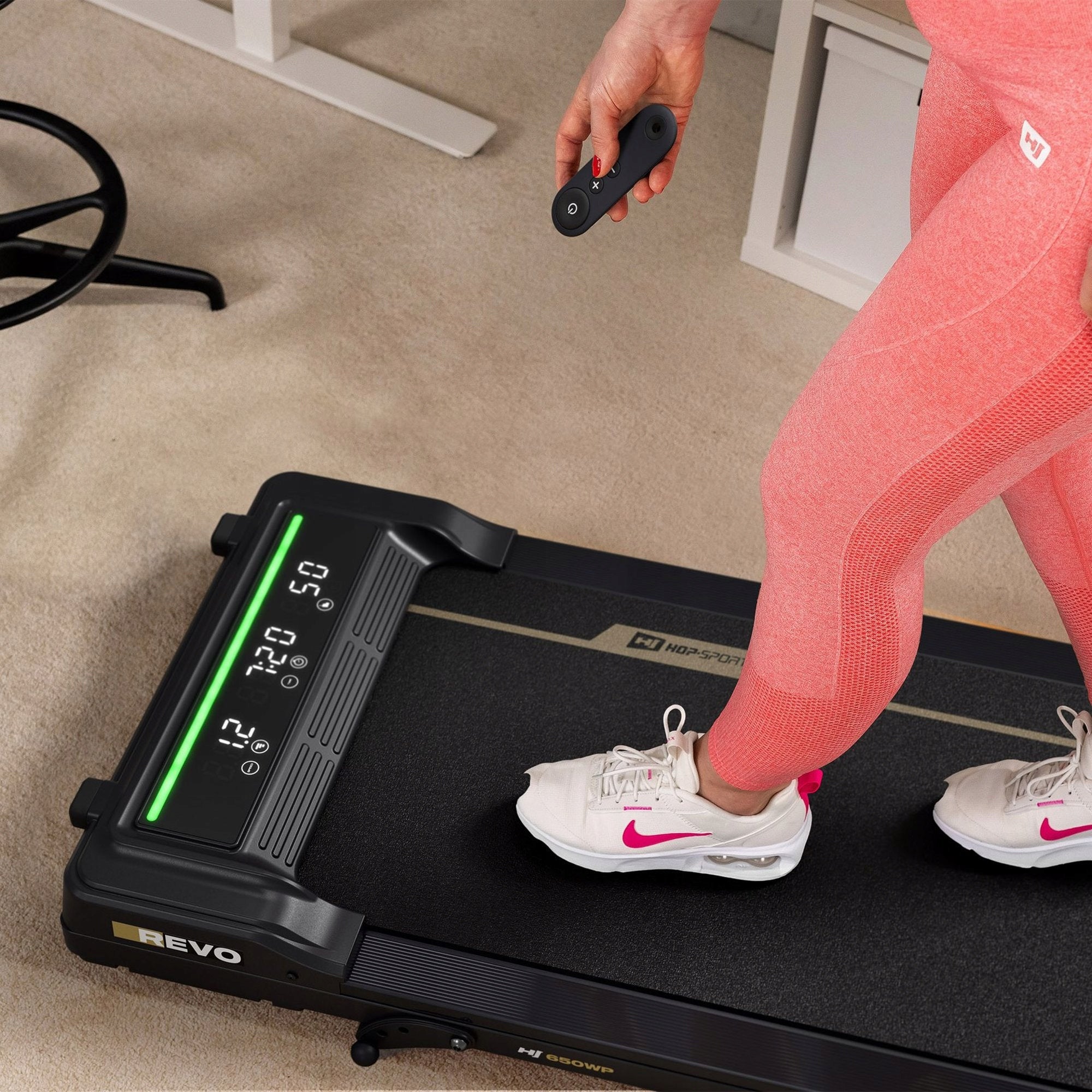 Electric home treadmill for running walkingpad adjustable 1-6 km/h Manufacturer code HS-650WP Revo