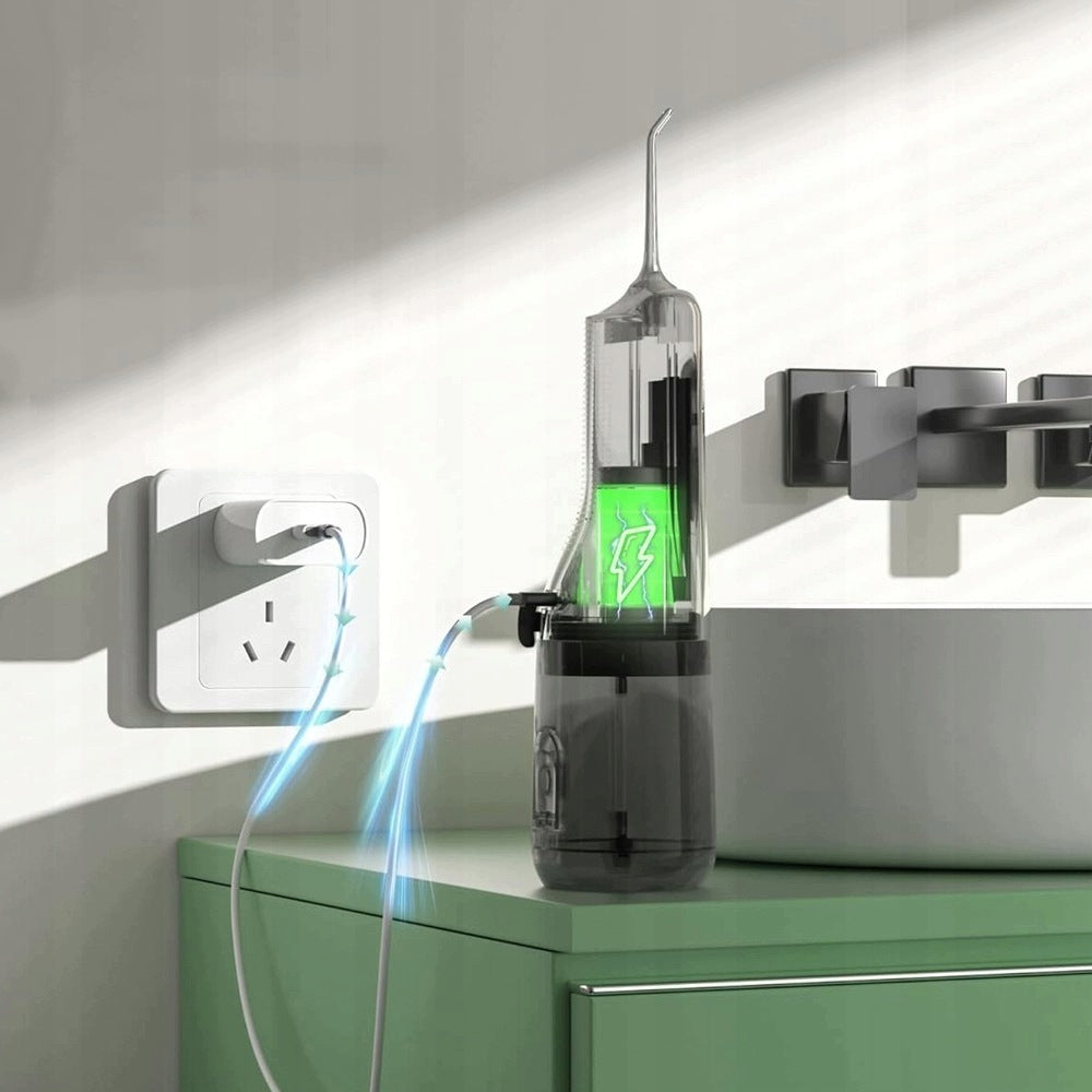 Electric irrigator 1300 mAh for teeth, 4 nozzles, cleaning mode Medical device no