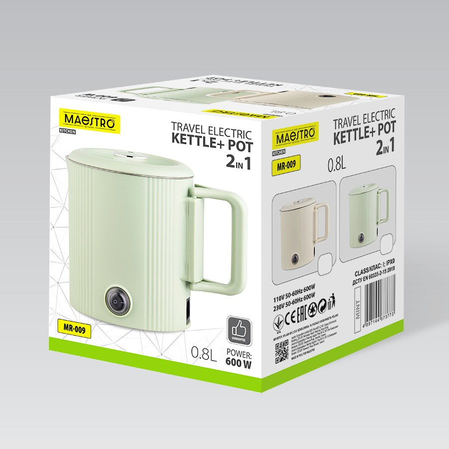 Electric kettle 0,8L MR-009-BEIGE MAESTRO Product weight with unit packaging 1.25 kg