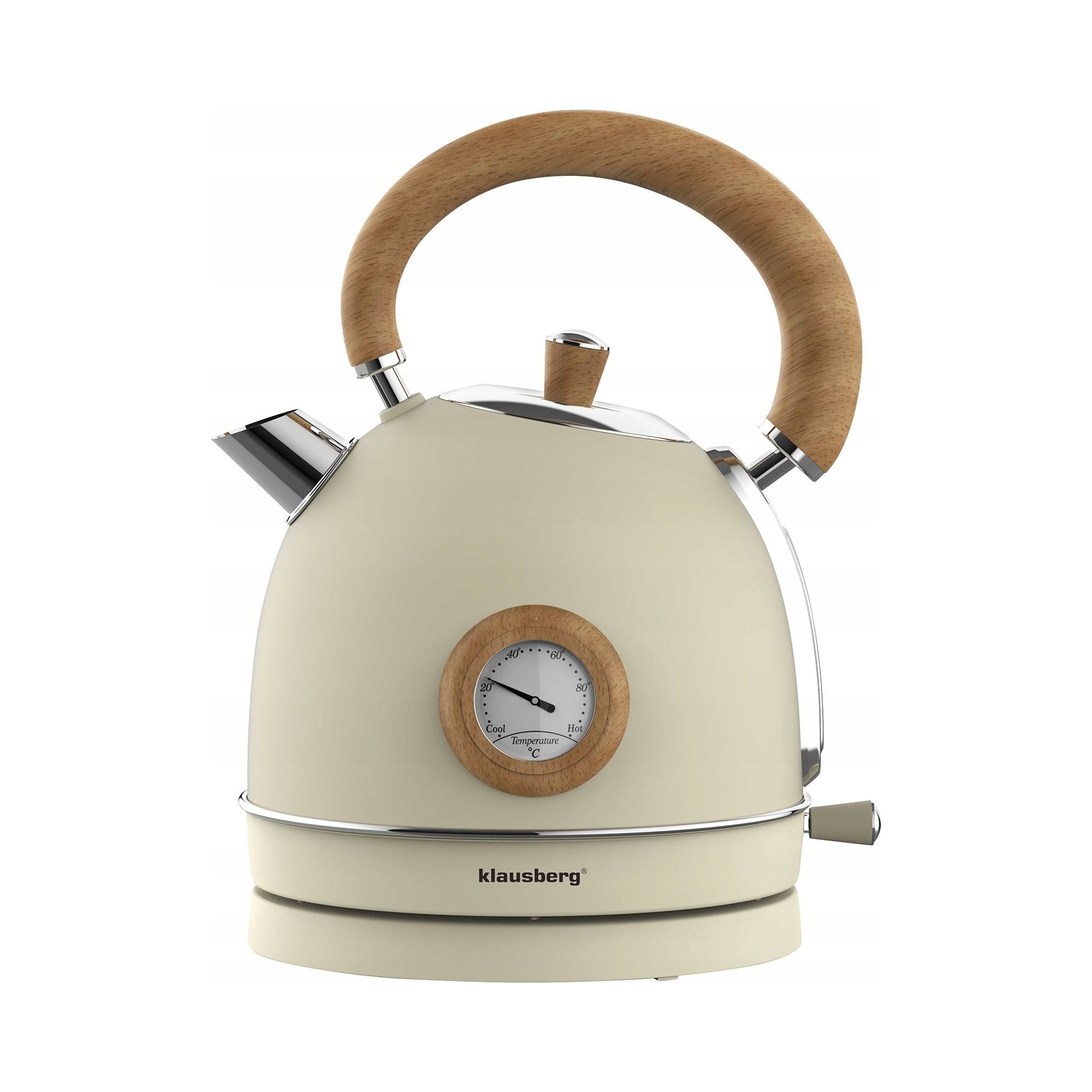 Electric kettle 1,8L Klausberg KB-7906 RETRO with thermometer beige 2200W