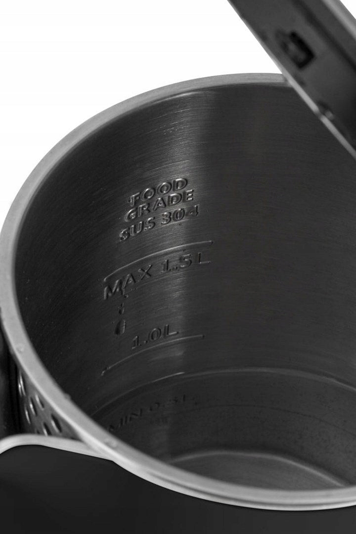 Electric kettle CONCEPT RK-3301 BLACK 2200W 1,5L Capacity 1.5 l