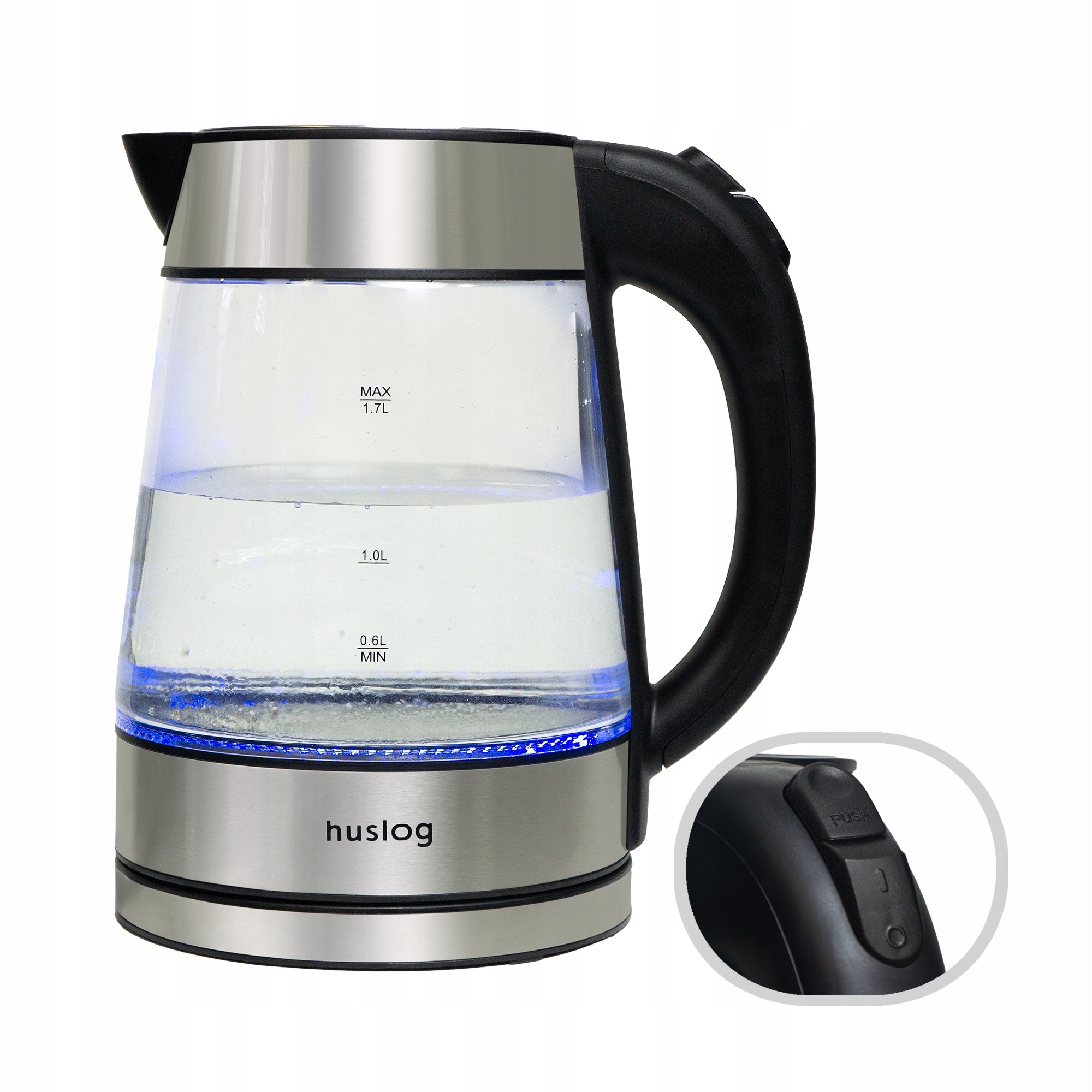 Electric kettle Huslog AK-0537 2200 W 1,7 l grey Manufacturer code 613102