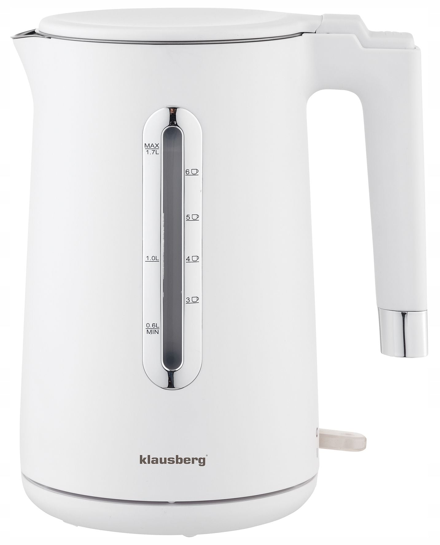 Electric kettle Klausberg KB-7890 1.7L steel 304 white filter 2200W