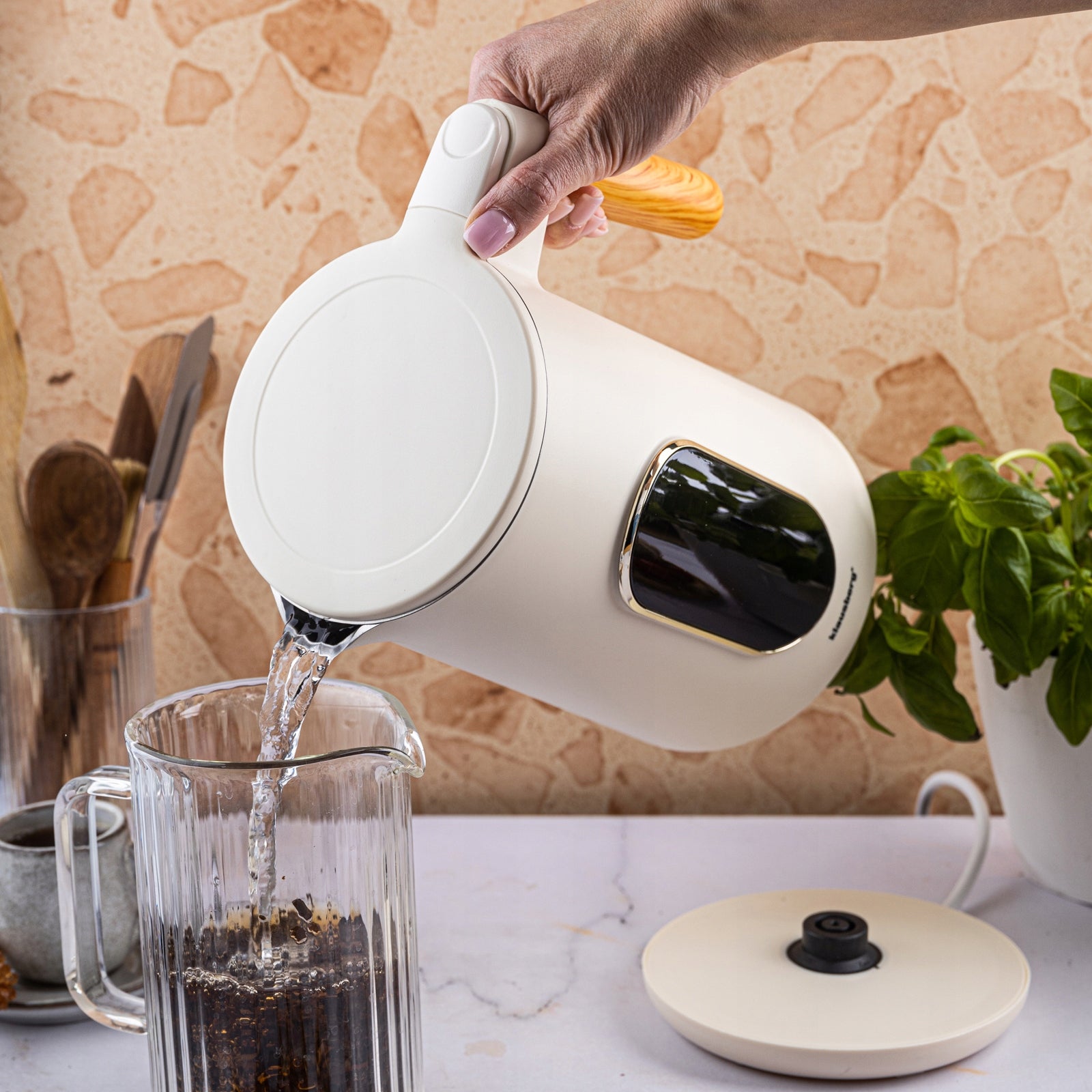 Electric kettle Klausberg KB-9005 1,7L LED touch adjustment tem Programs Power 2200 W