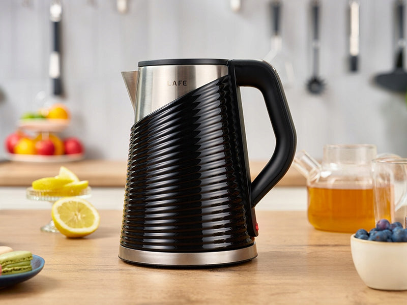 Electric kettle Lafe Black 1800 W 1,8 l black WIRELESS BLACK Manufacturer code LAFCZA47468