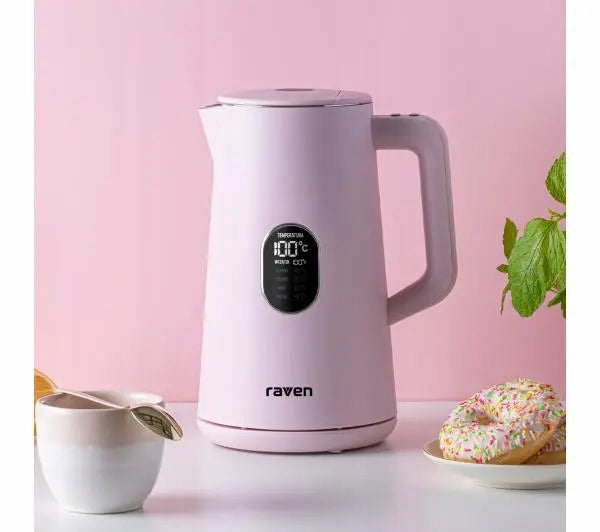 Electric kettle Raven EC024R 1,5l 1800W Temperature control Pink Brand Raven