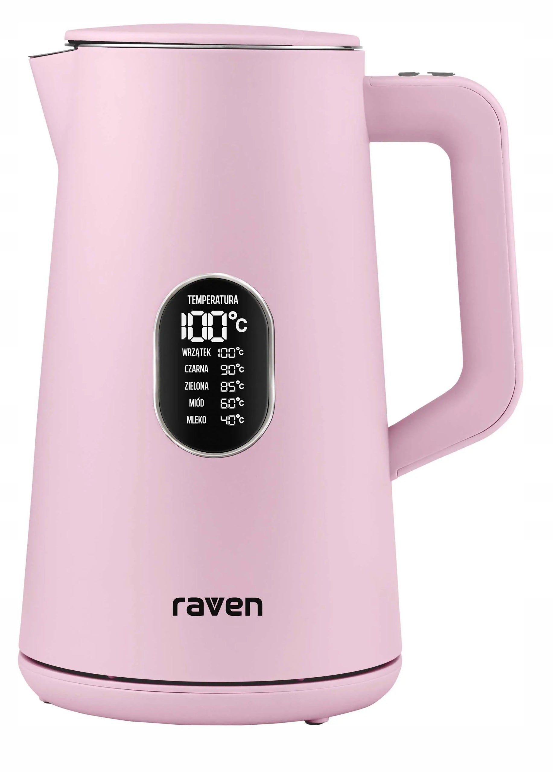 Electric kettle Raven EC024R 1,5l 1800W Temperature control Pink