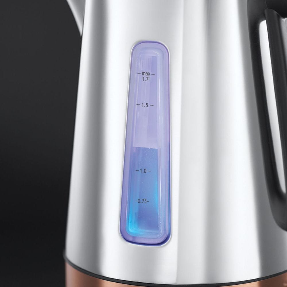 Electric kettle Russell Hobbs 2400W silver 1,7l fast and economical Capacity 1.7 l