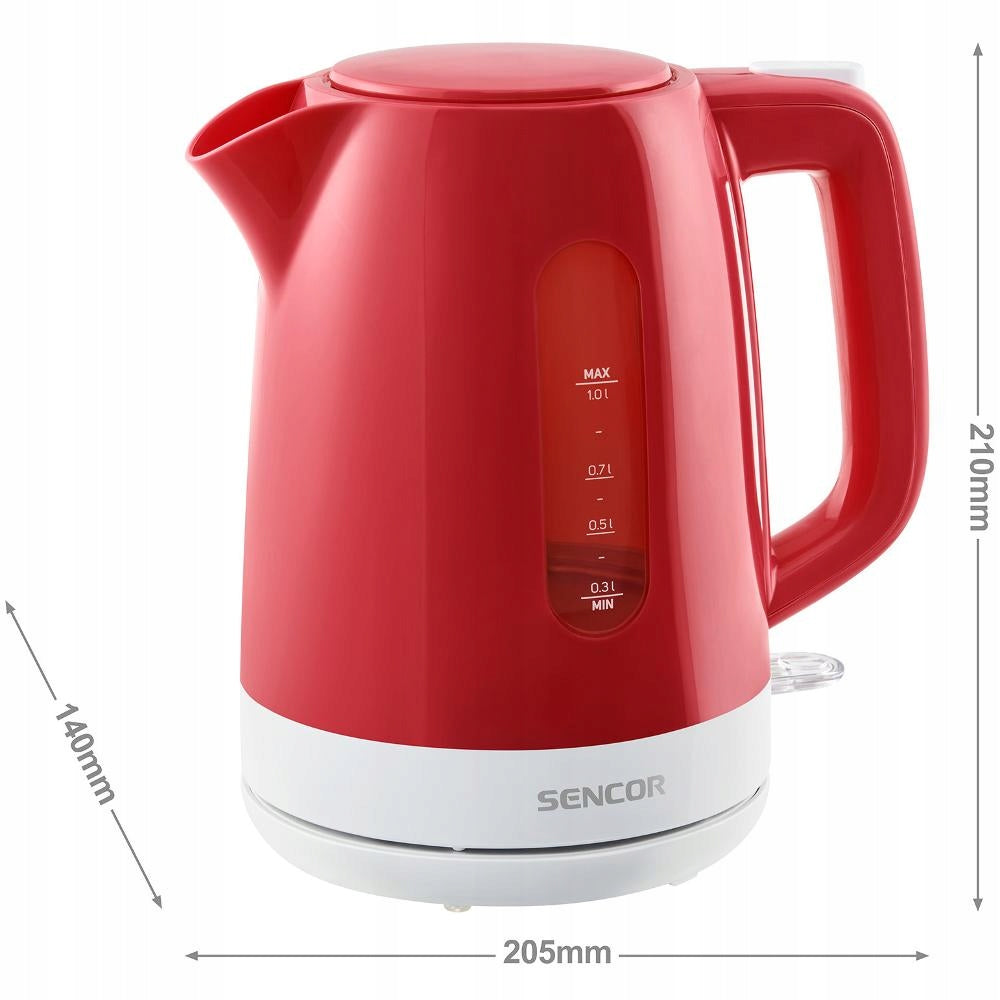 Electric kettle Sencor SWK 1024RD 2200W 1L red Capacity 1 l