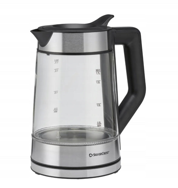 Electric kettle SilverCrest SWGD 3000 B3 3000 W 1,7 l silver/grey Manufacturer code 428429_2301