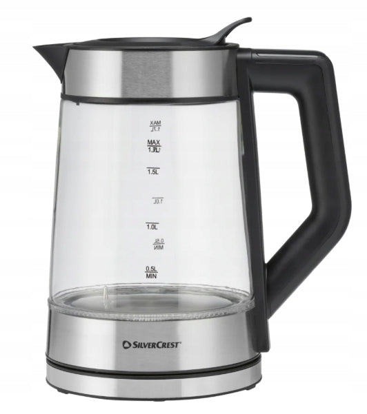 Electric kettle SilverCrest SWGD 3000 B3 3000 W 1,7 l silver/grey