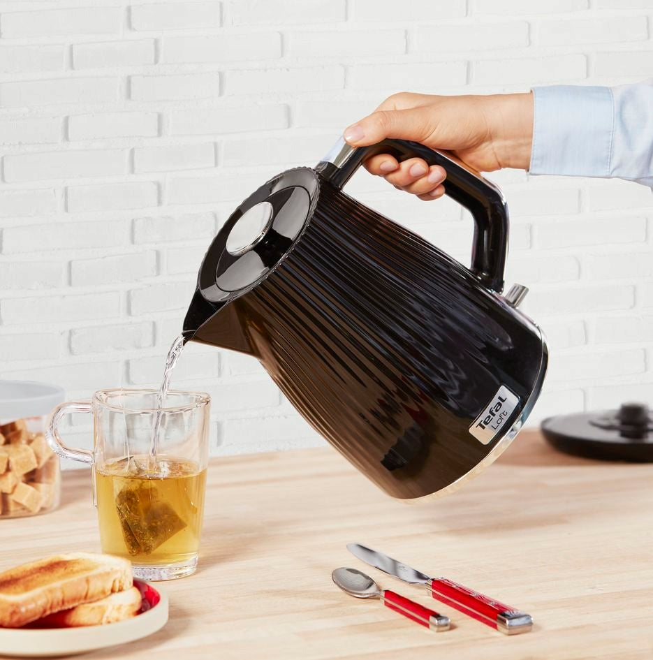 Electric kettle TEFAL Loft 2400 W black KO250830 Model Loft