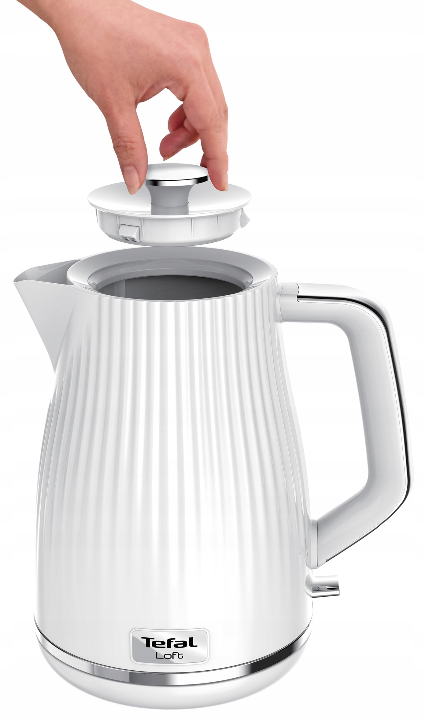 Electric kettle TEFAL Loft 2400 W white KO250130 Manufacturer code KO250130