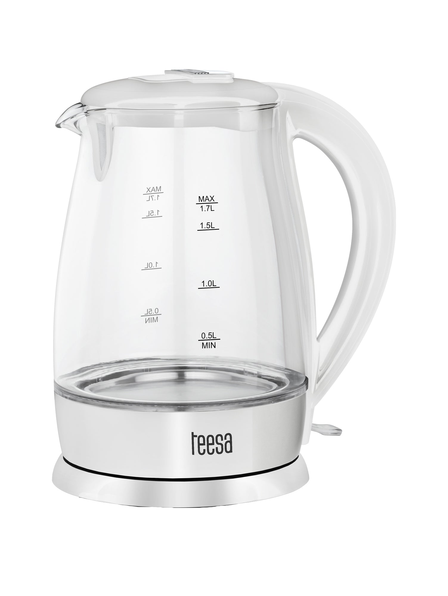 Electric kettle Teesa TSA1511W 2200 W 1,7 l white Capacity 1.7 l