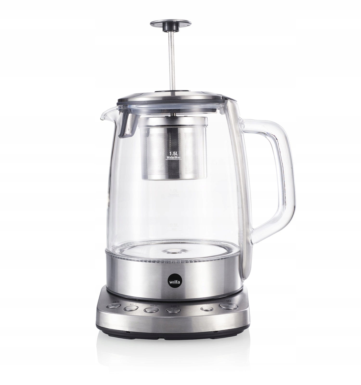Electric kettle WILFA TM-1500S 1500 W 1,25 l silver/grey Manufacturer code 609958