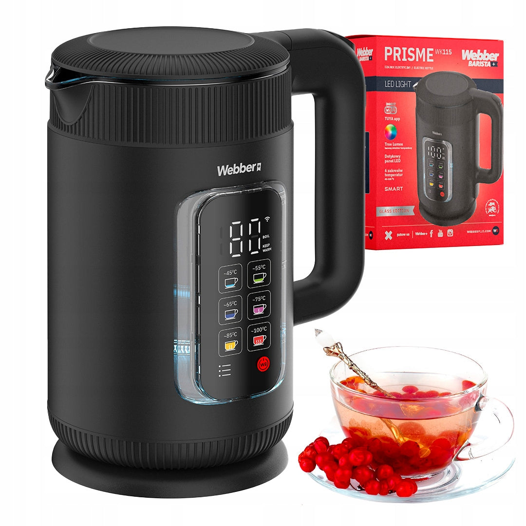 Electric kettle Webber WK115 WIFI 1,5L Glass interior Smart Keep Warm