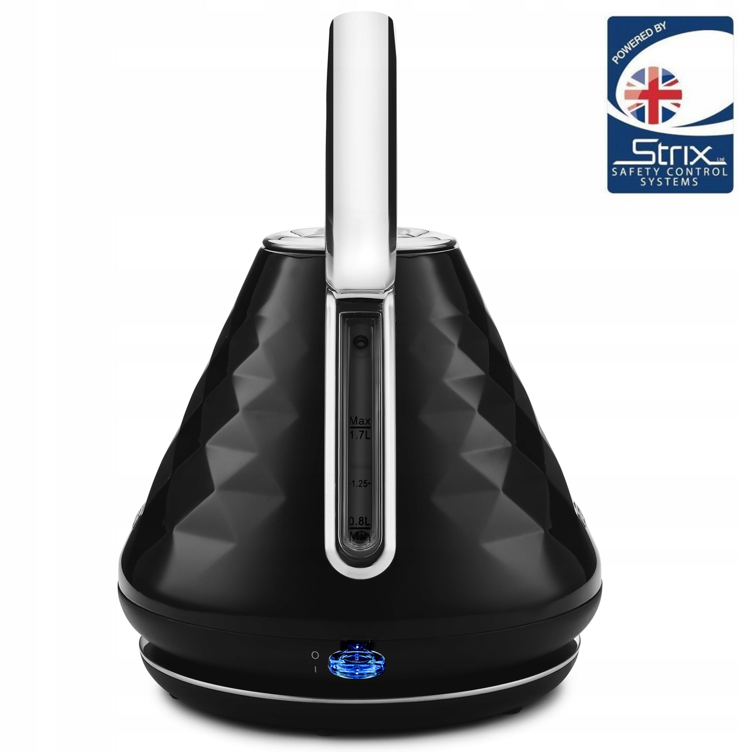 Electric kettle Wireless Yoer 1,7L 3000W black/chrome +DIAMENT Dominant color black