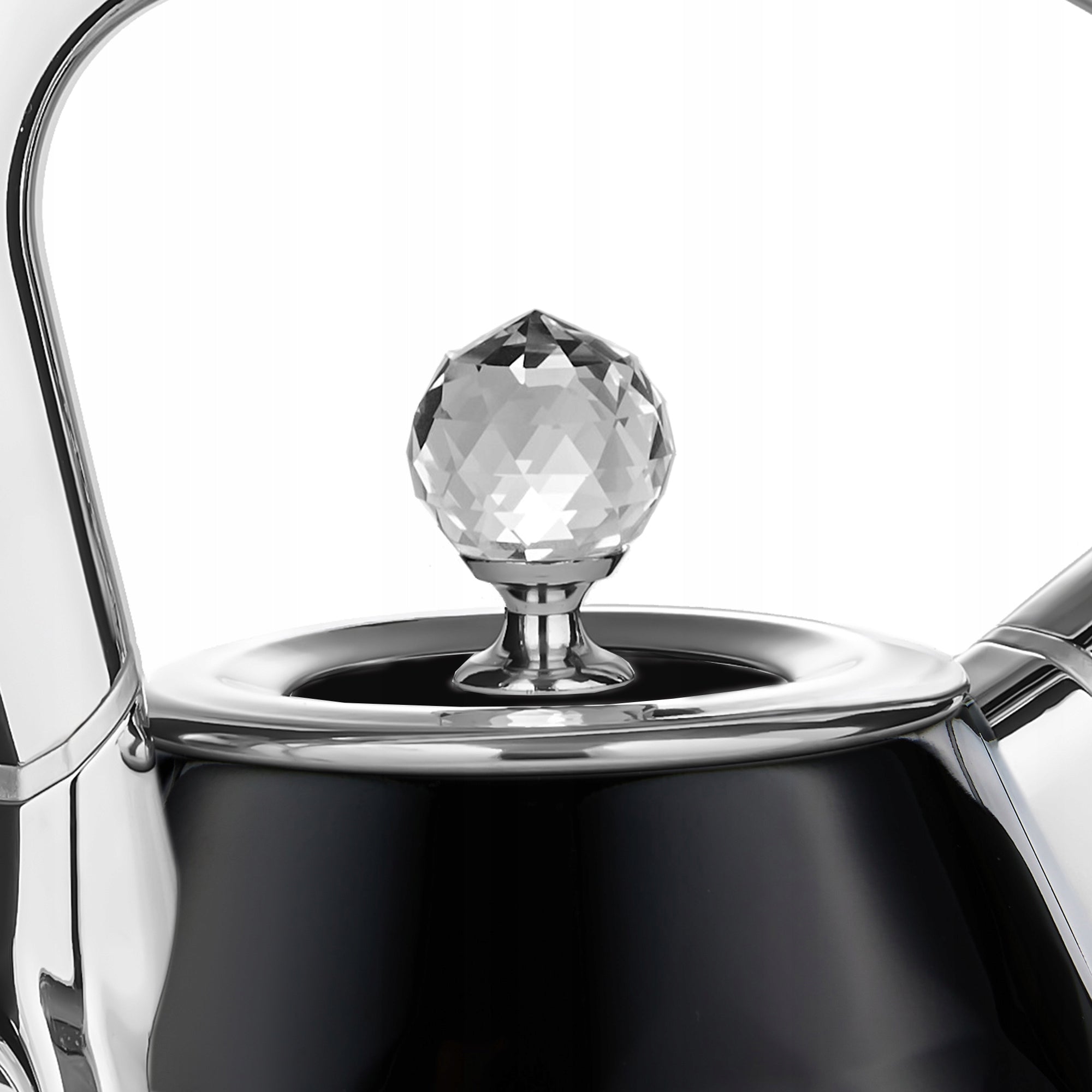 Electric kettle Wireless Yoer 1,7L 3000W black/chrome +DIAMENT Model Diamond