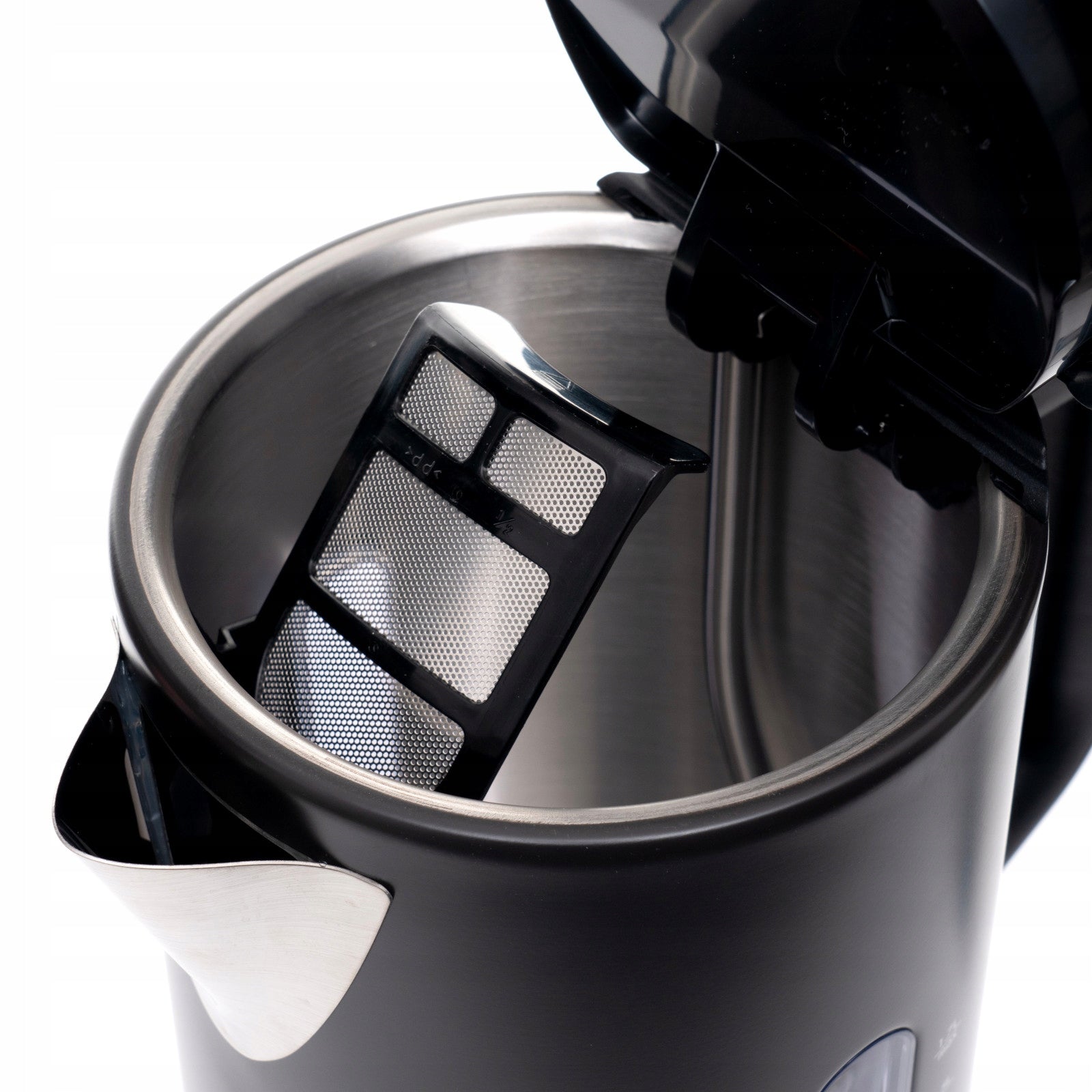 Electric kettle black metal steel cordless Kohersen 3000W Dominant color black