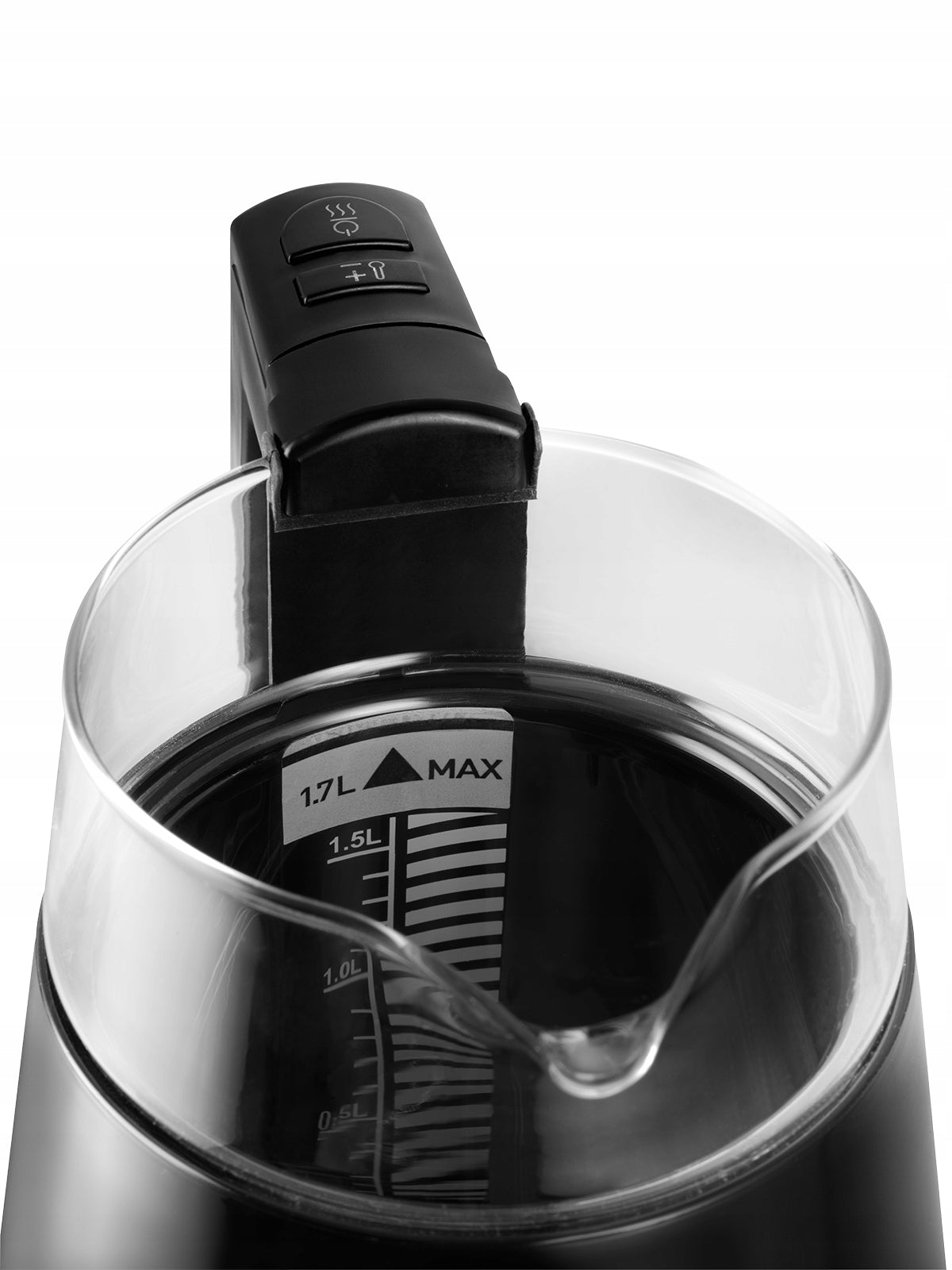 Electric kettle glass temperature control Concept 1700W 1,7l black Model RK4170