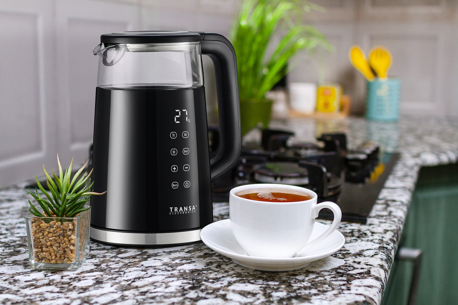 Electric kettle with TEMPERATURE CONTROL LCD PANEL 1,7 L 2200 W Power 2200 W
