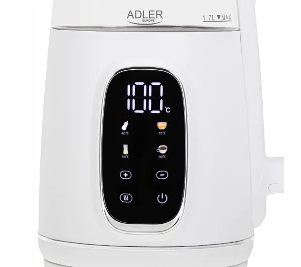Electric kettle with temperature control Adler AD 1305 WS 1,7l 2200W Manufacturer code AD 1305ws