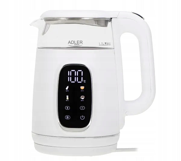 Electric kettle with temperature control Adler AD 1305 WS 1,7l 2200W