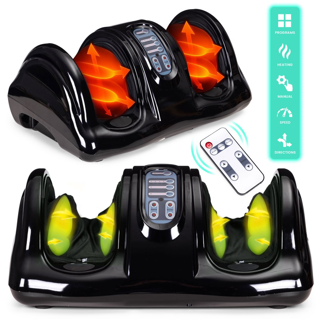 Electric massager for feet and legs with heating function reflexology 4 modes p