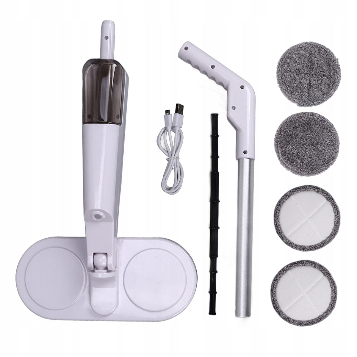 Electric mop for wet and dry operation, universal mop