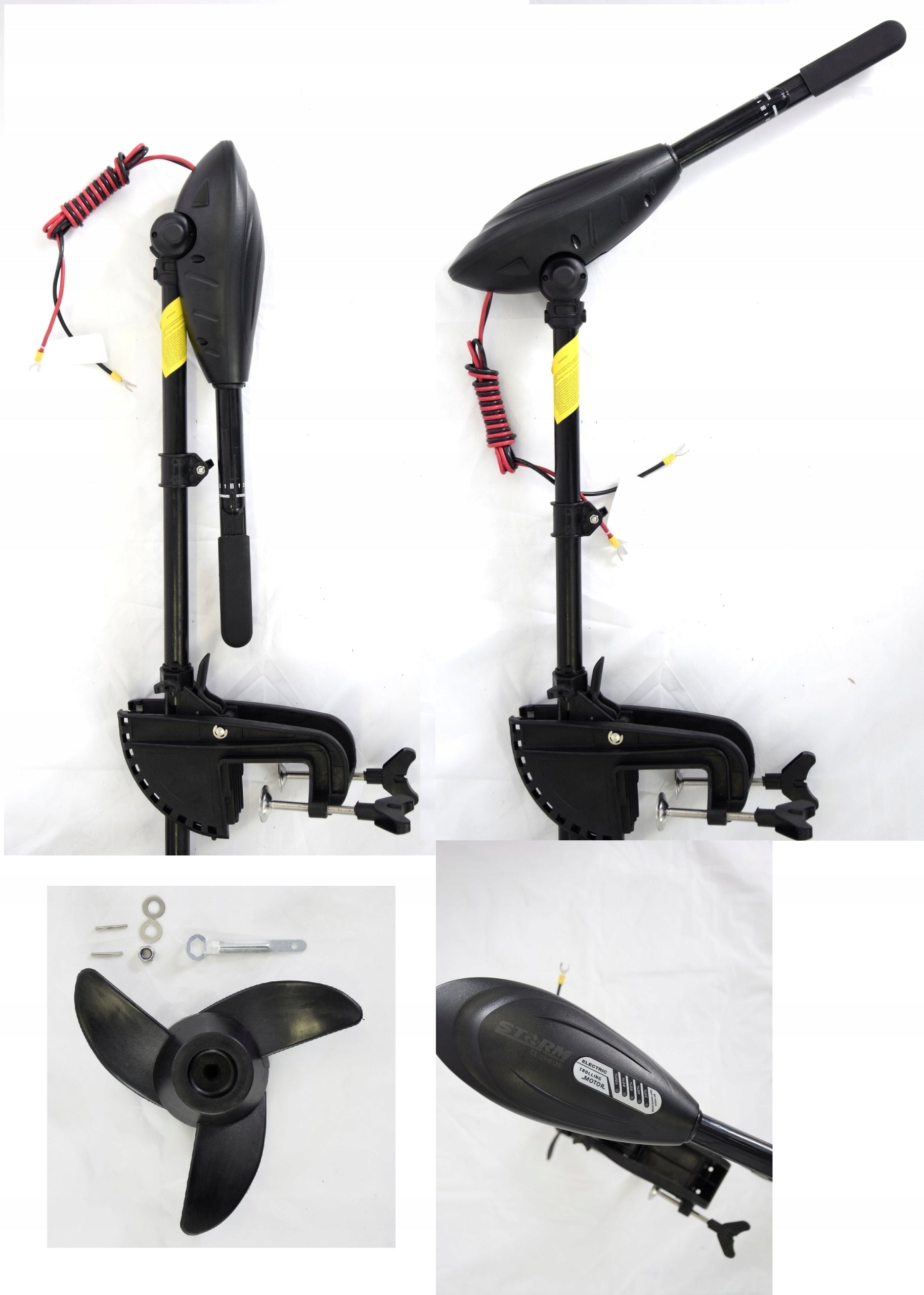 Electric motor for boat inflatable boat outboard Storm R65 65 lb 700 W