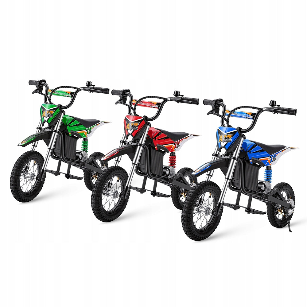 Electric motor green - BLUE - RED 70 kg 25 km/h MOTORCYCLE FOR CHILDREN Manufacturer code ISparkRide
