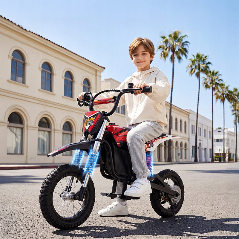 Electric motor green - BLUE - RED 70 kg 25 km/h MOTORCYCLE FOR CHILDREN Packaging status original