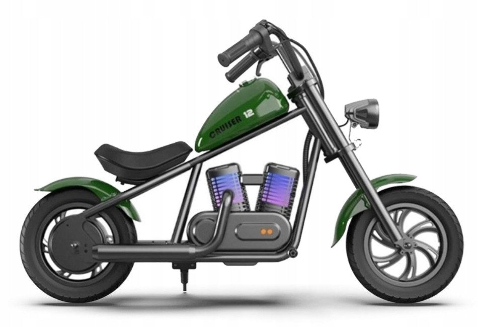 Electric motorcycle Hyper GoGo Cruiser 12 Plus green 65 kg 16 km/h Smoke
