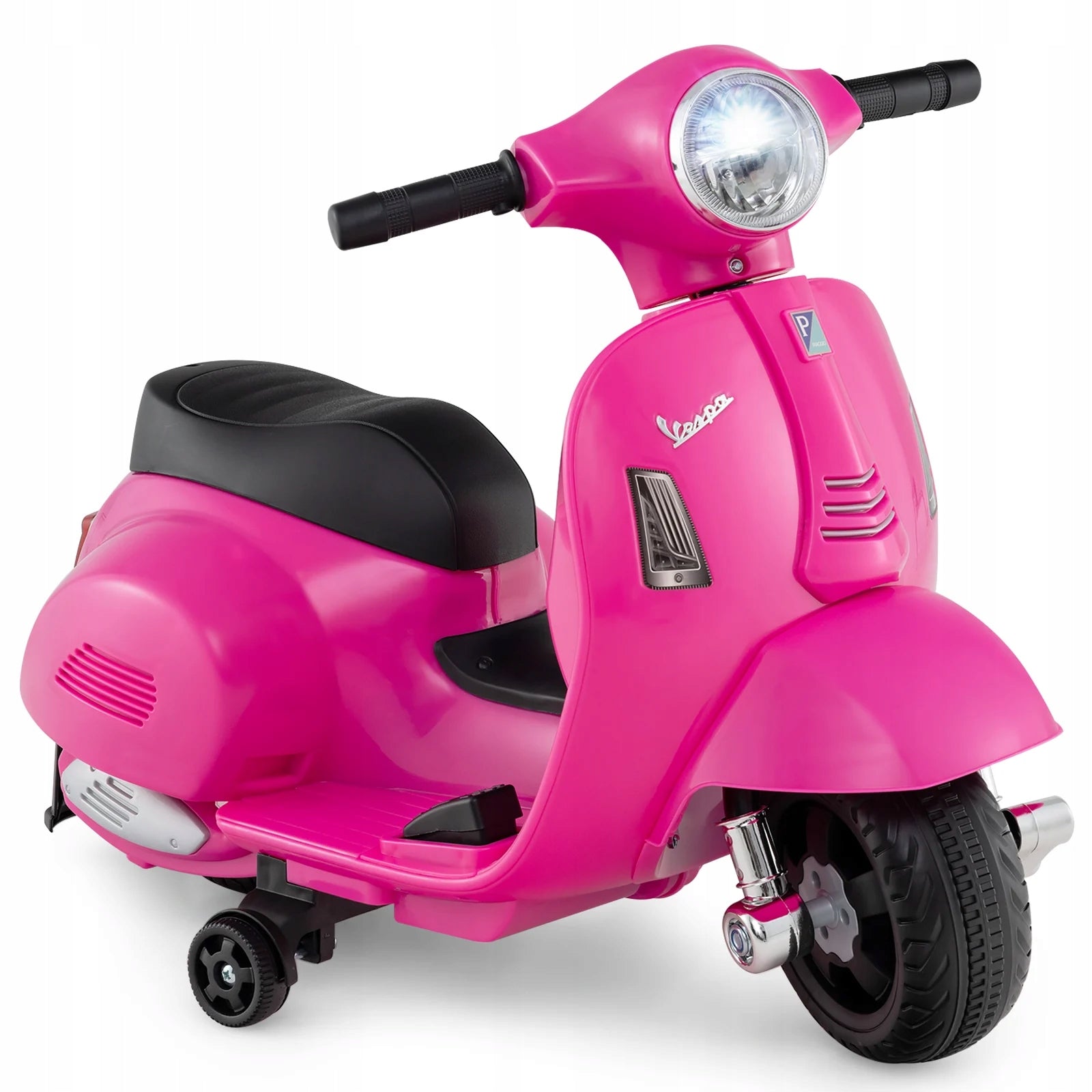 Electric motorcycle for children battery motor 6V wheels pink vespa