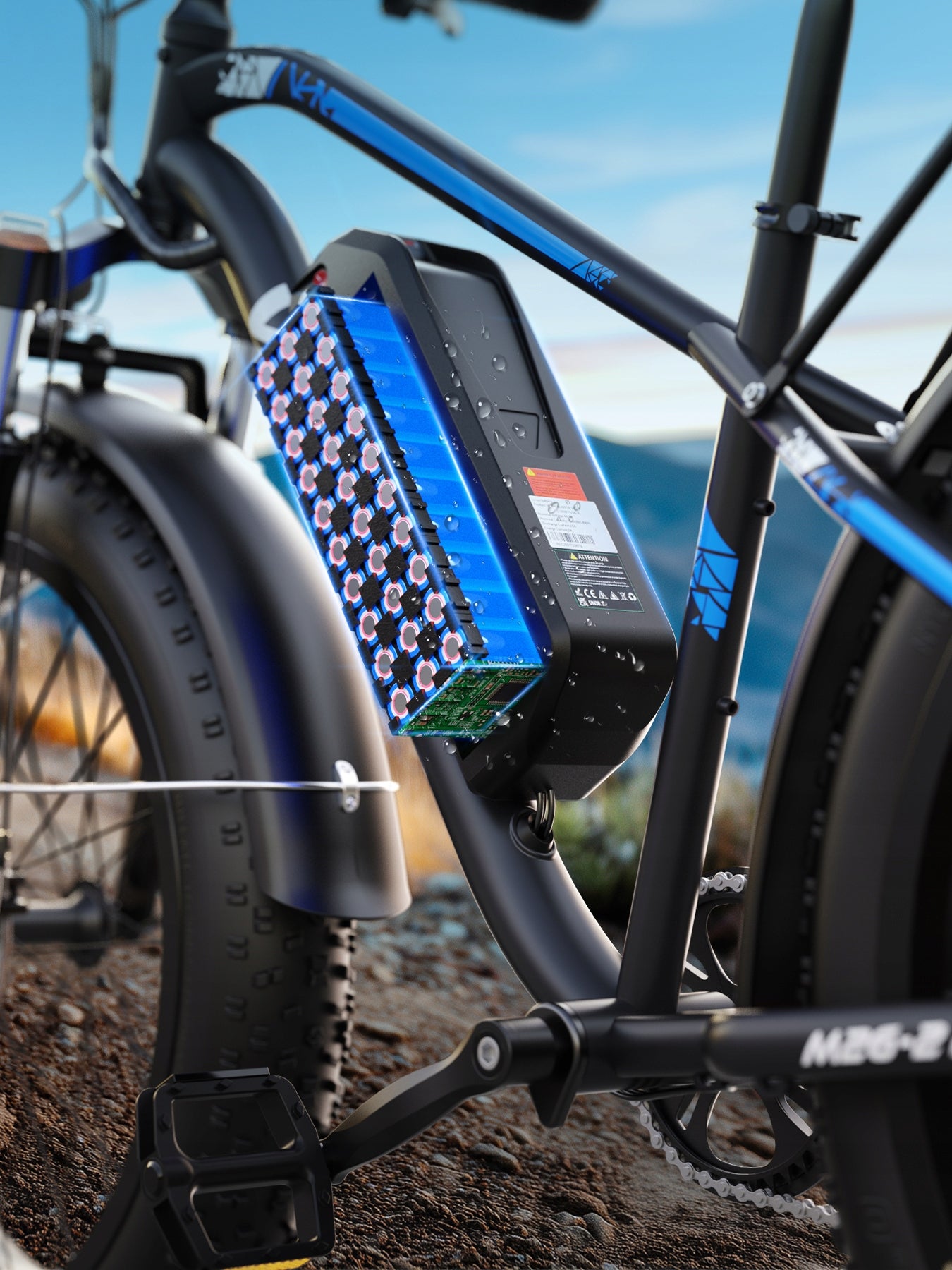 Electric mountain bike VARUN M26-2 PLUS 26X4'' 250W 25KM/H 48V 18AH 160HP Manufacturer code VARUN