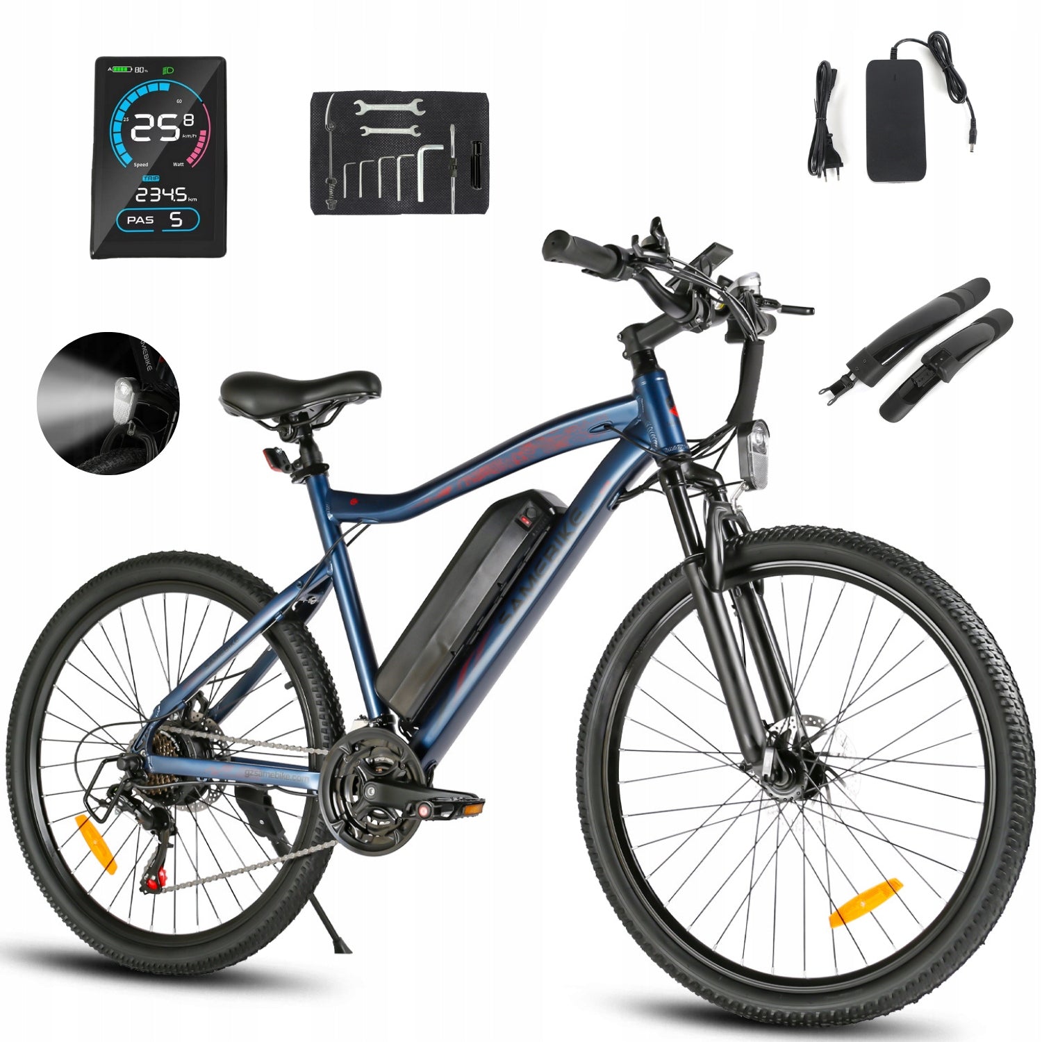 Electric mountain vehicle samebike SY26-II 500W 36V 13AH 35KM/H 90KM 26" PL
