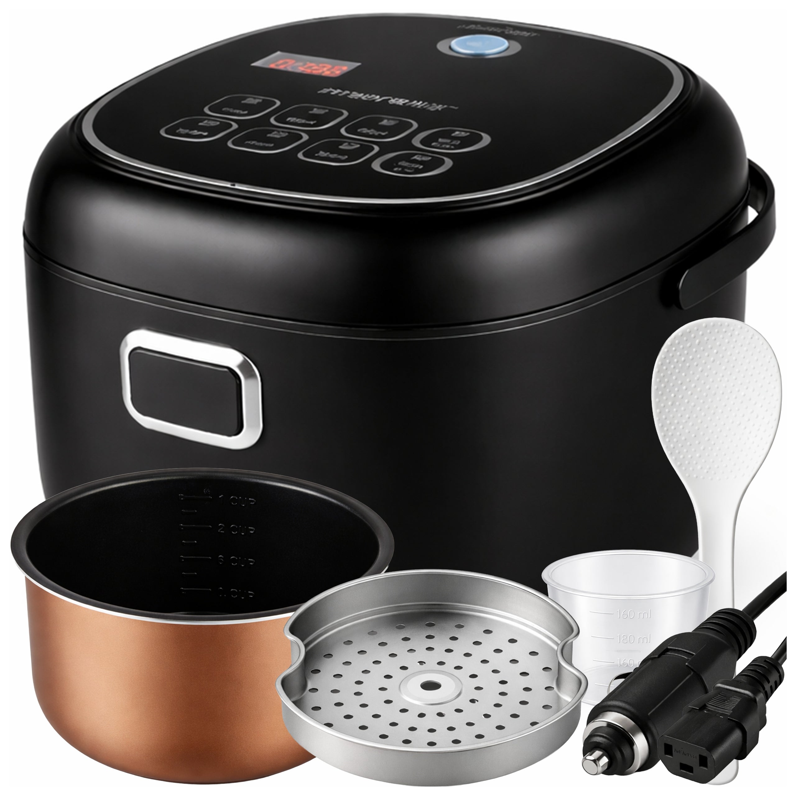 Electric multicooker 200 W 2 l 8 programs black