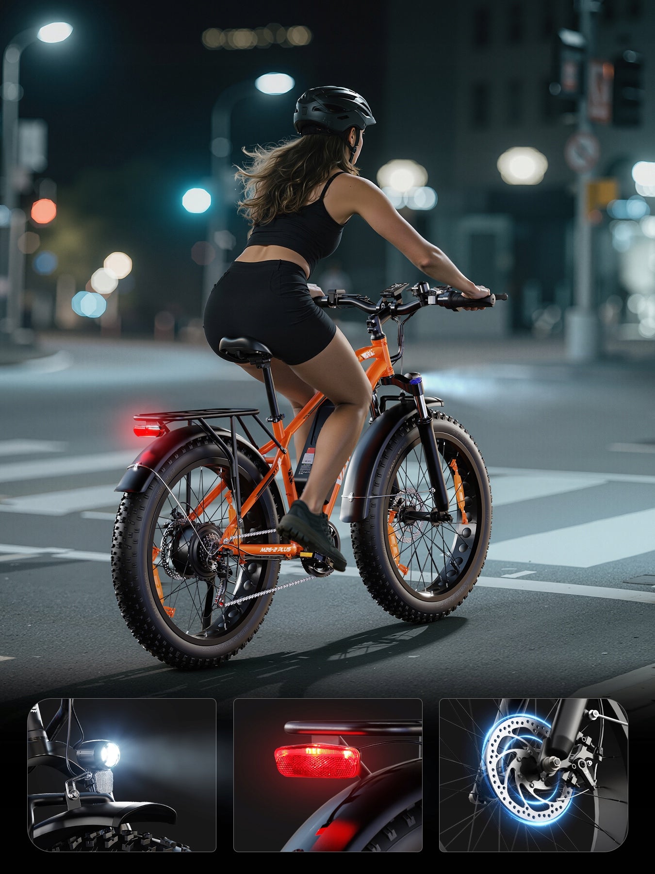 Electric off-road bike VARUN 26 x 4,0“ 48V 18AH 150HP 250W 88NM EBIKE Frame size L