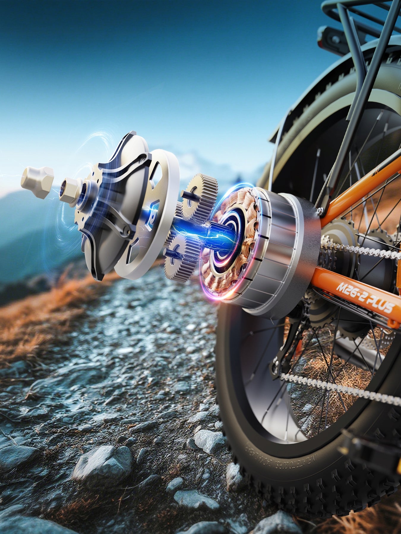Electric off-road bike VARUN 26 x 4,0“ 48V 18AH 150HP 250W 88NM EBIKE Manufacturer code VARUN