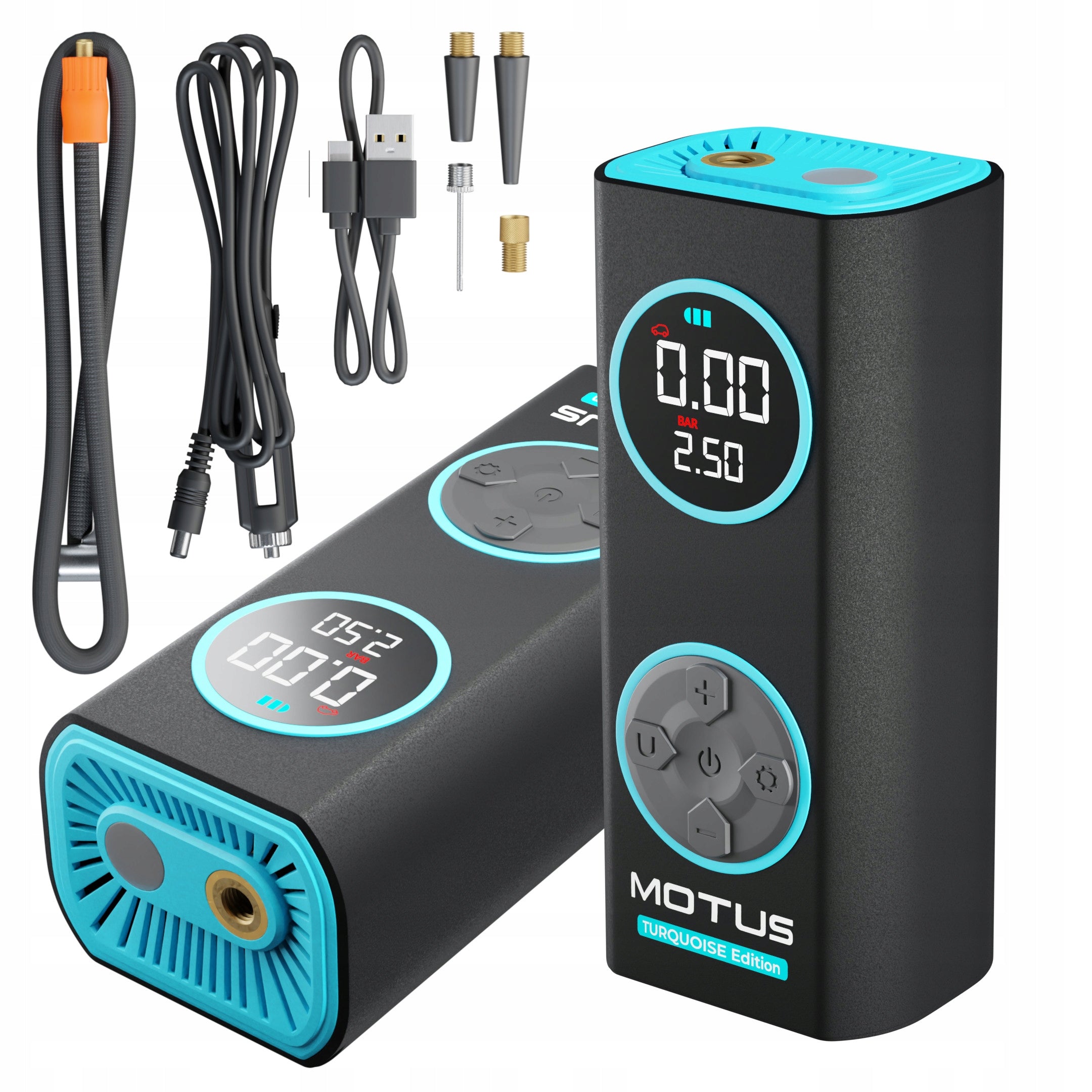 Electric pump Car compressor Motus APR Turquoise|+12V