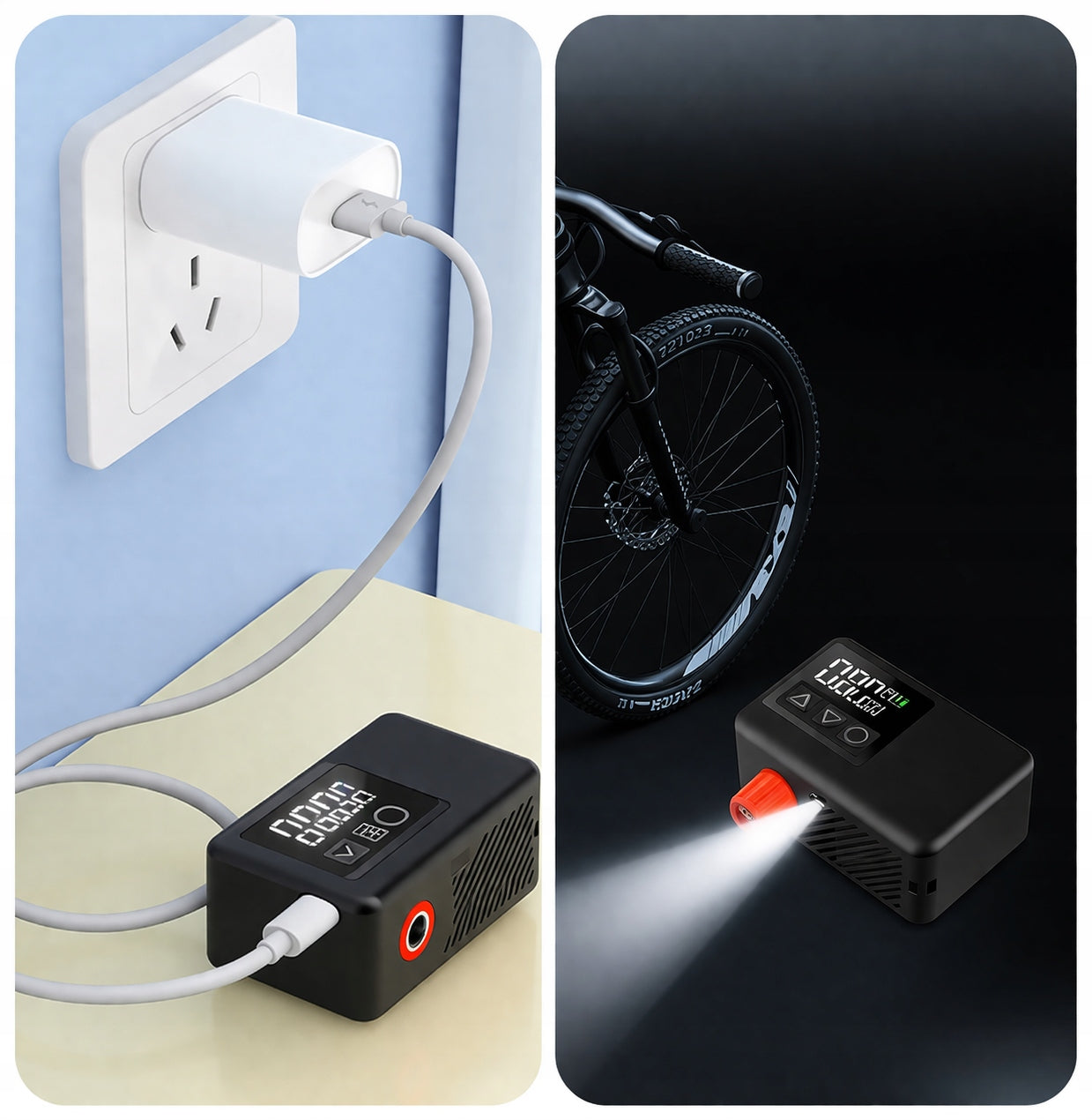 Electric pump for bike efficient and reliable Shanren BL01 Color black