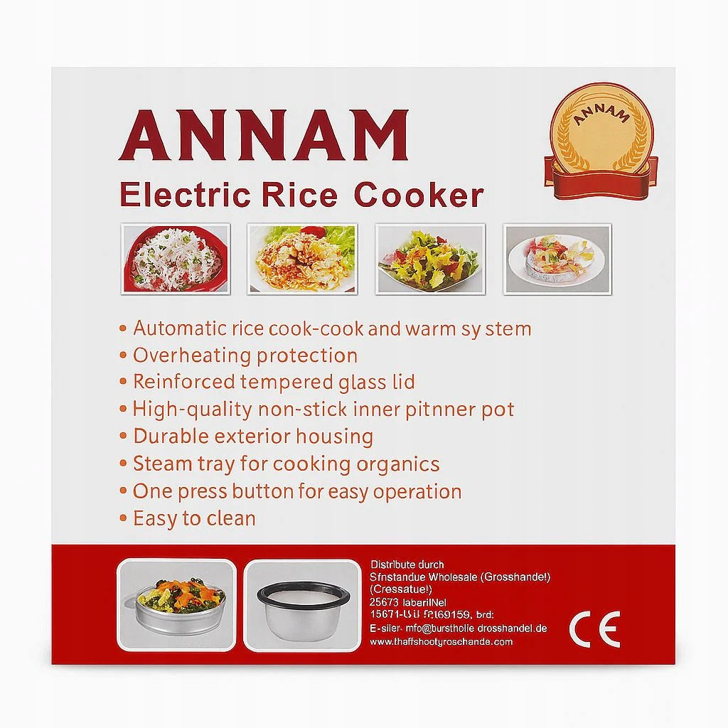 Electric rice cooker Annam RC-150 1,5l 500 W - rice cooking Dominant color white