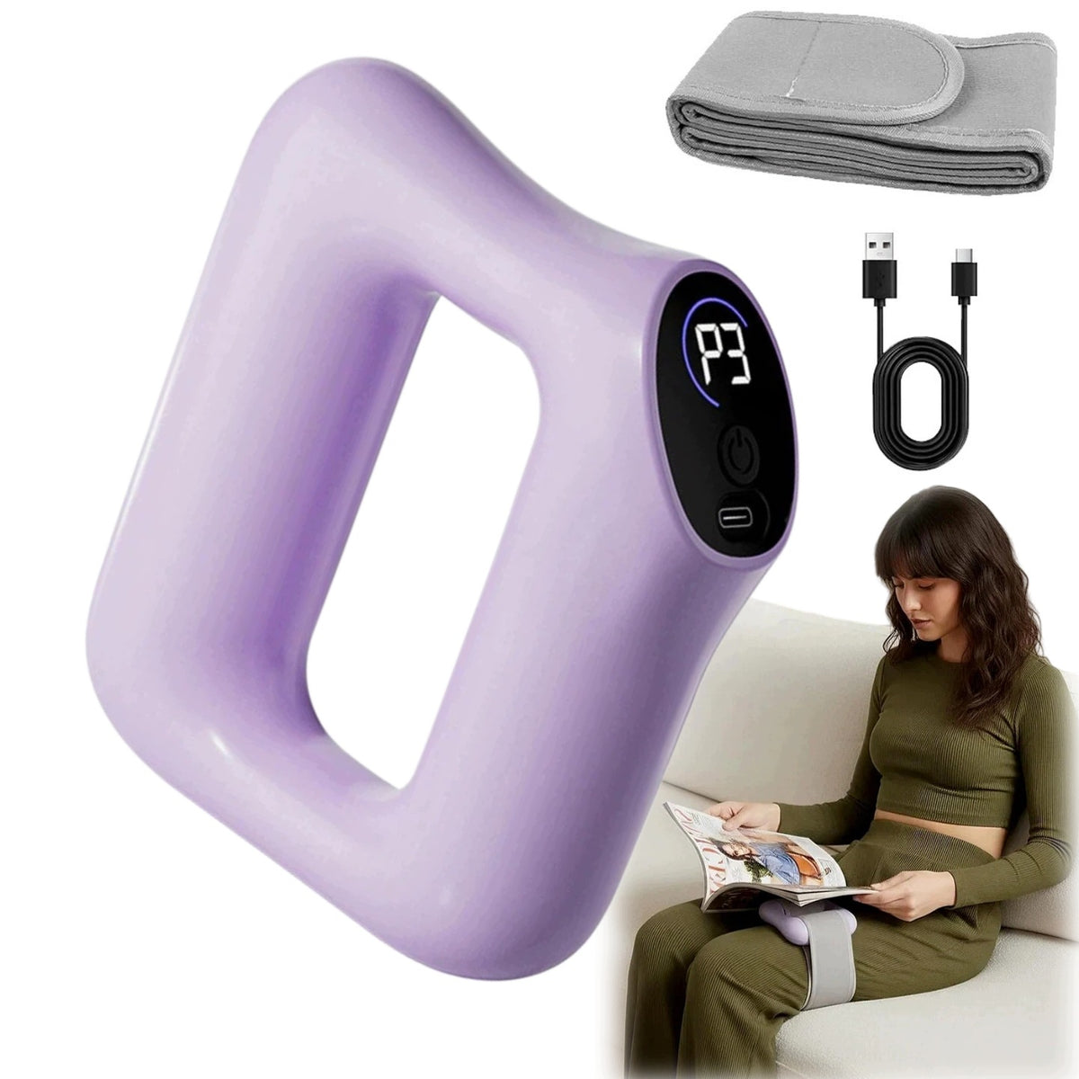 Electric ring for fascia massage, relaxing trigger points